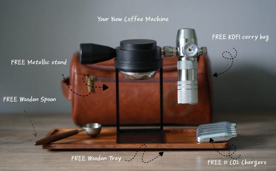 Espresso Press Coffee Machine Premium Bundle | 12 Months of Coffee + Free Accessories